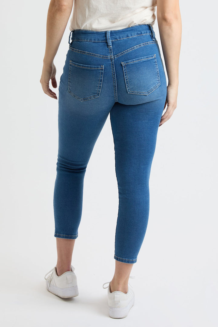 Women's Petite Sustainable High Rise Skinny Jeans