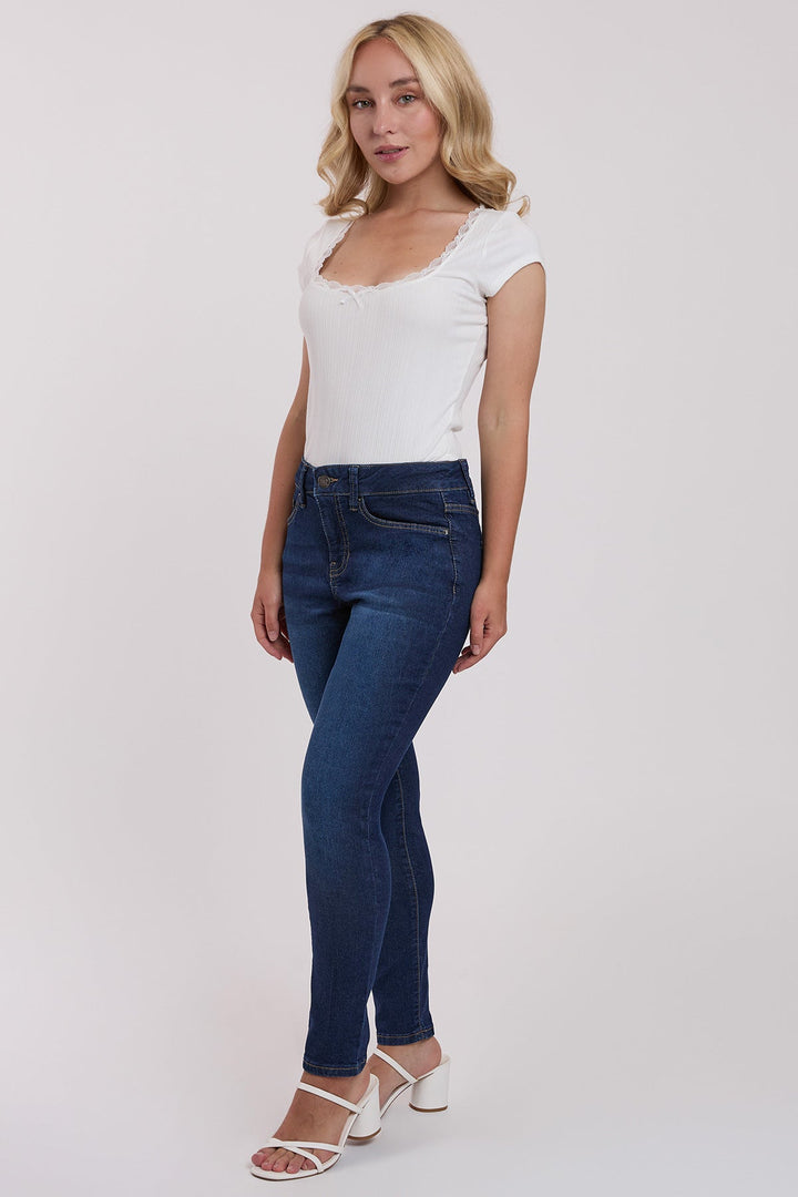 Women's Petite Sustainable High Rise Skinny Jeans