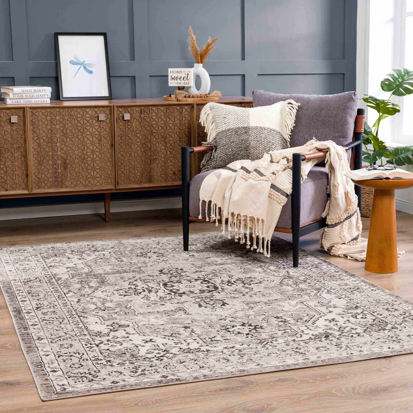 Albie Beige Area Rug - Clearance