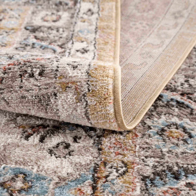 Albie Gold & Beige Area Rug - Clearance