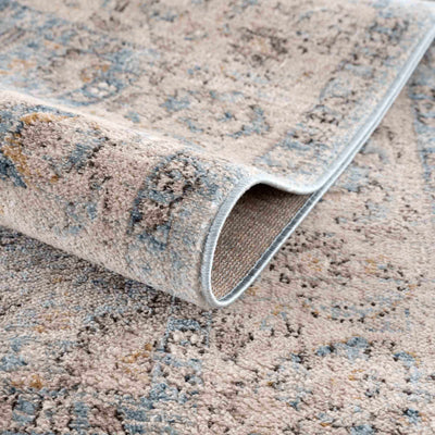 Anana Silver Blue & Beige Area Rug - Clearance