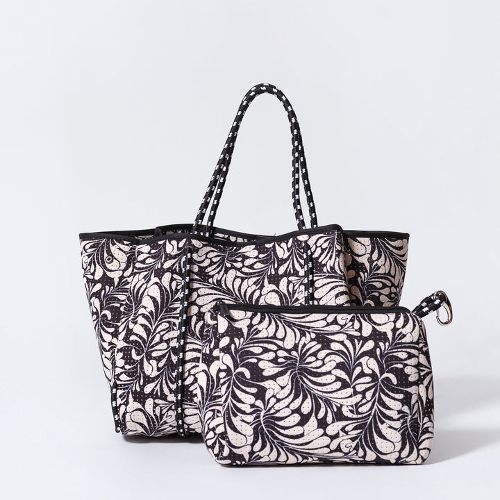 PALM BLACK BASIC SET - EVERYDAY TOTE AND POUCH