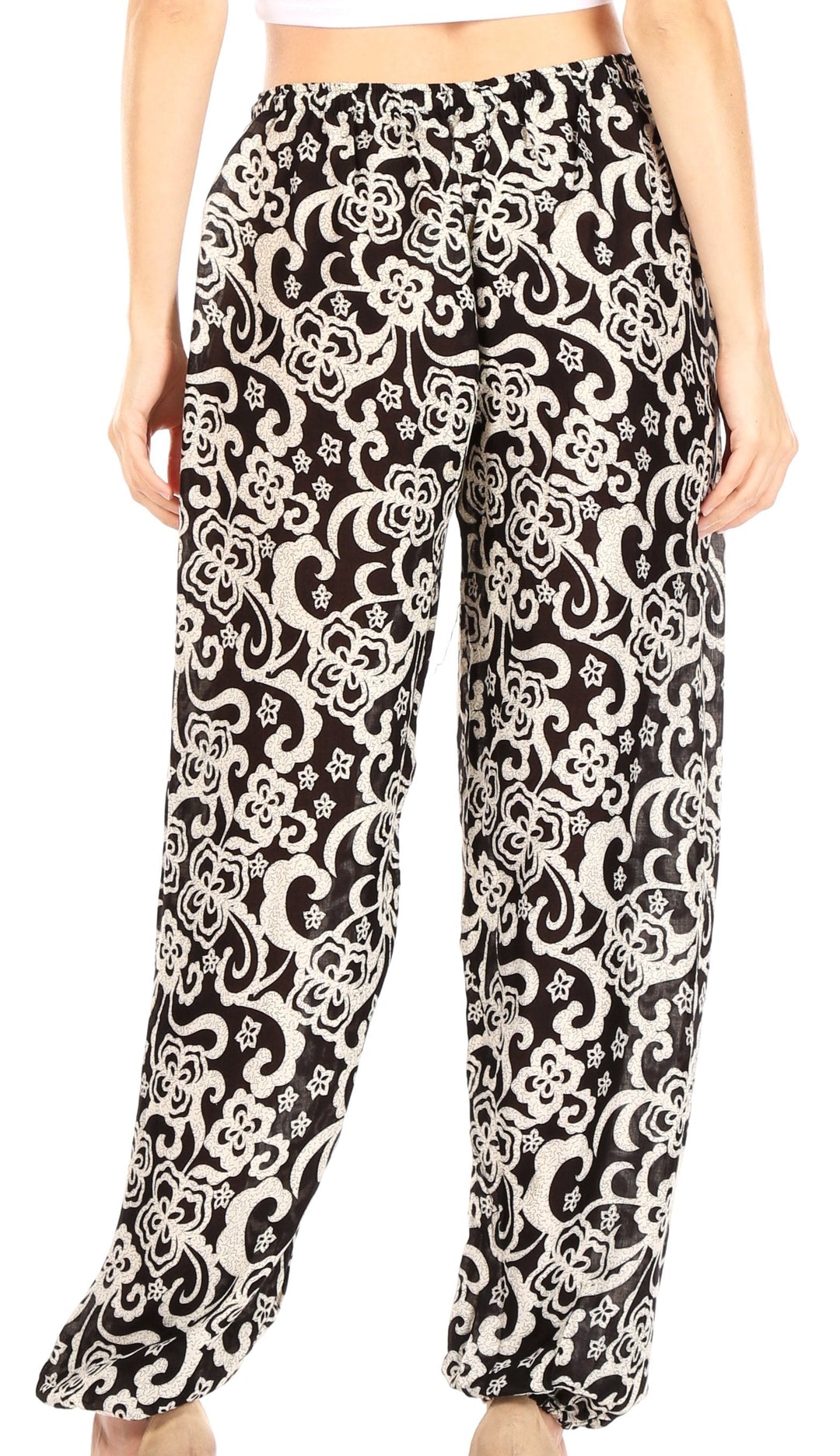 Sakkas Akilla Women's Loose Printed Yoga Elephant Pants Elastic Waist w/Pocket