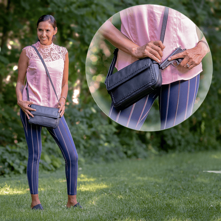 Concealed Carry Parker Leather Crossbody by Lady Conceal