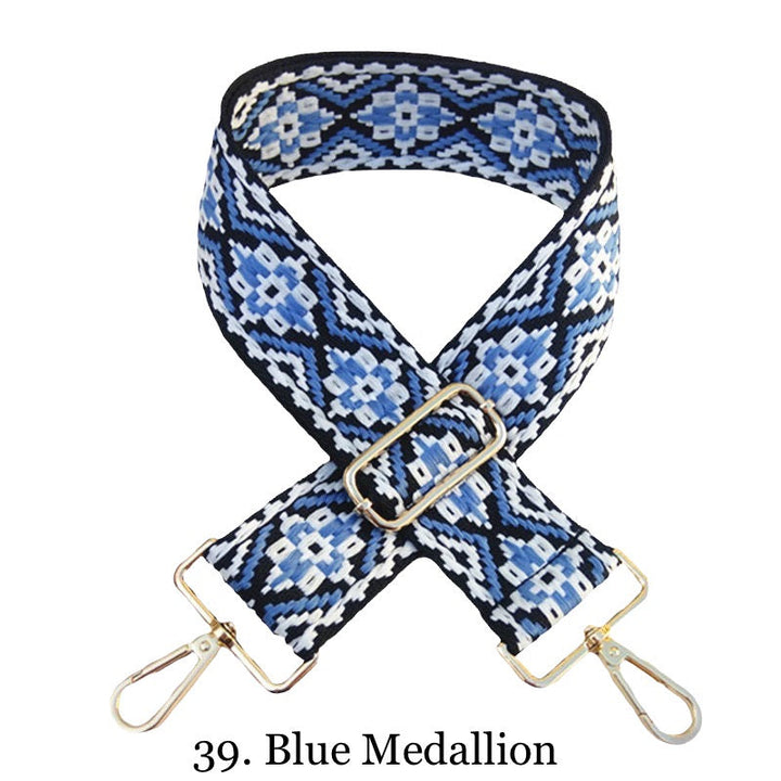 The James | Clear with Brown Trim Sling Bag - Pick Your Strap