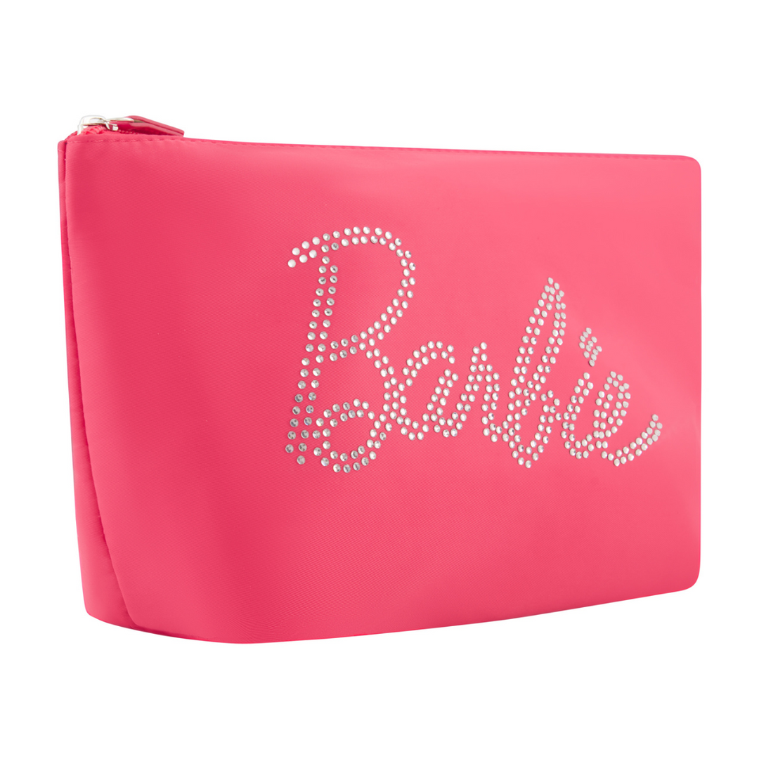 Barbie™ Rhinestone Logo Cosmetic Bag