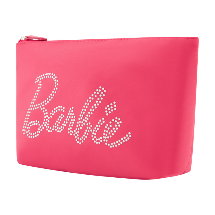 Barbie™ Rhinestone Logo Cosmetic Bag