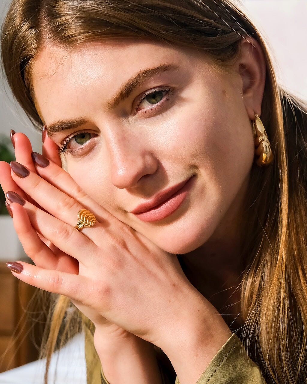 Livia Textured Signet Ring