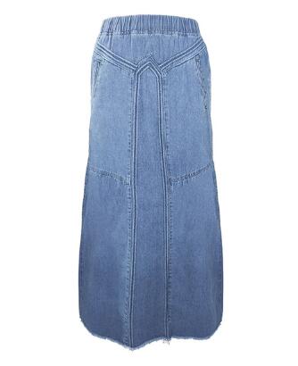Maxi denim skirt