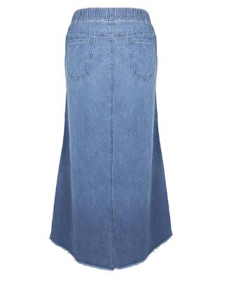 Maxi denim skirt