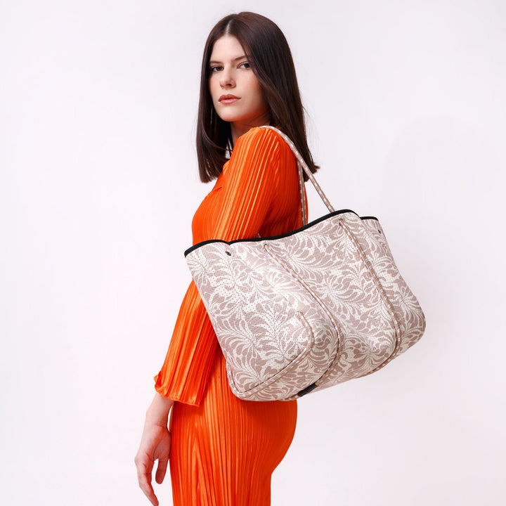 EVERYDAY TOTE PALM DREAMS BEIGE