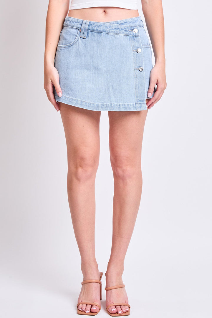 Women's Denim Wrap Skort