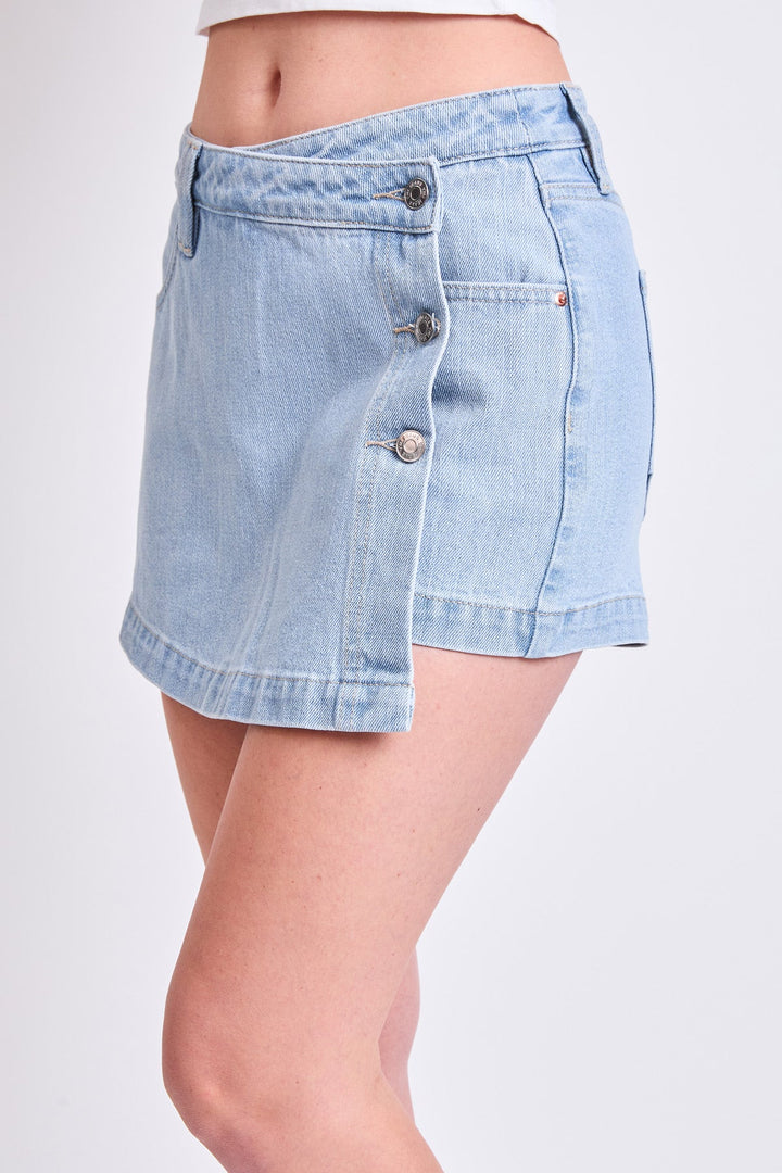 Women's Denim Wrap Skort
