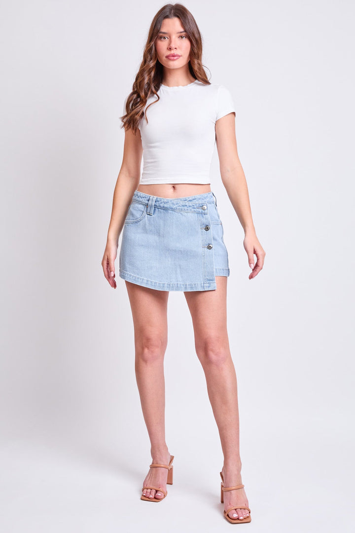 Women's Denim Wrap Skort