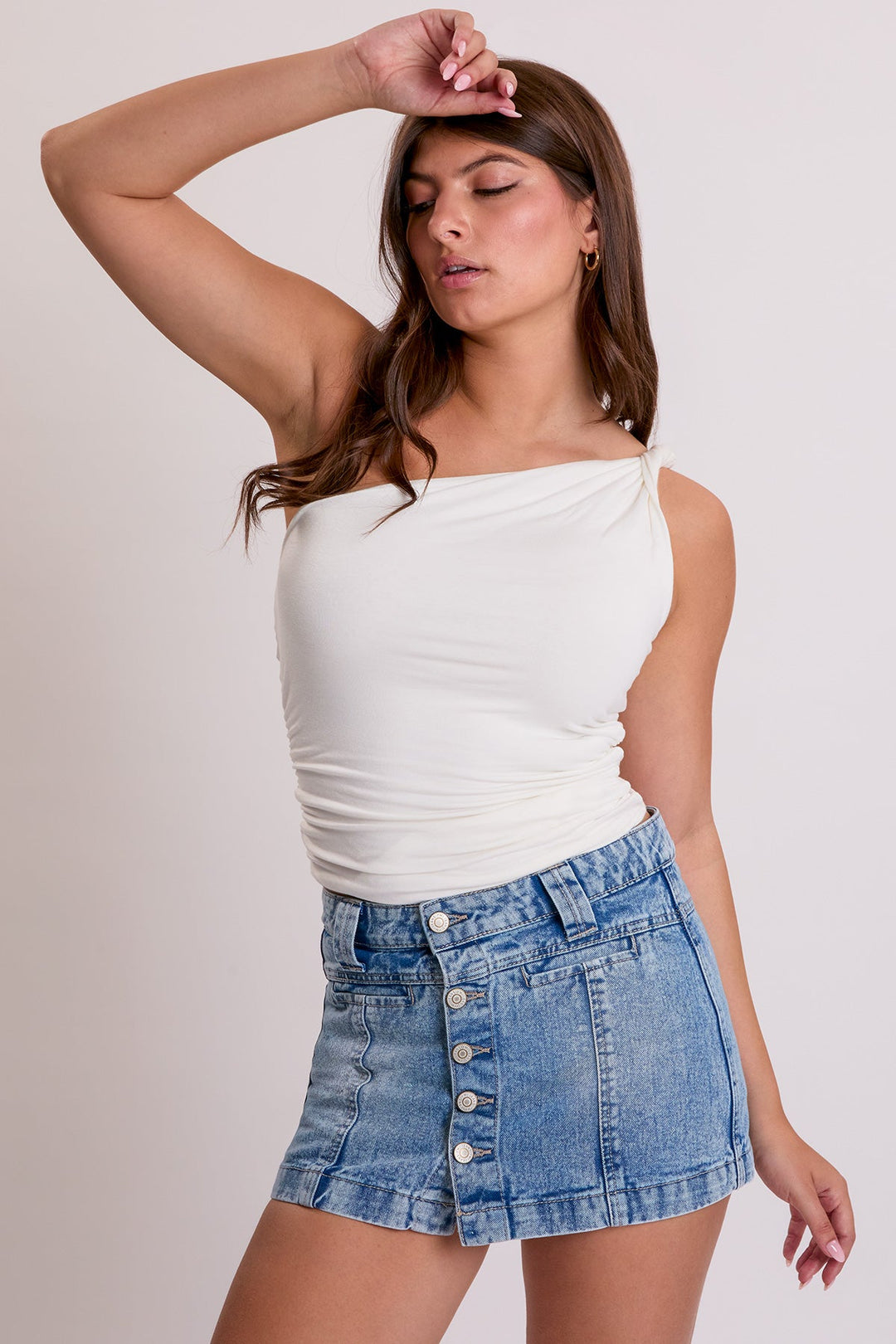 Women's Button Front Skort