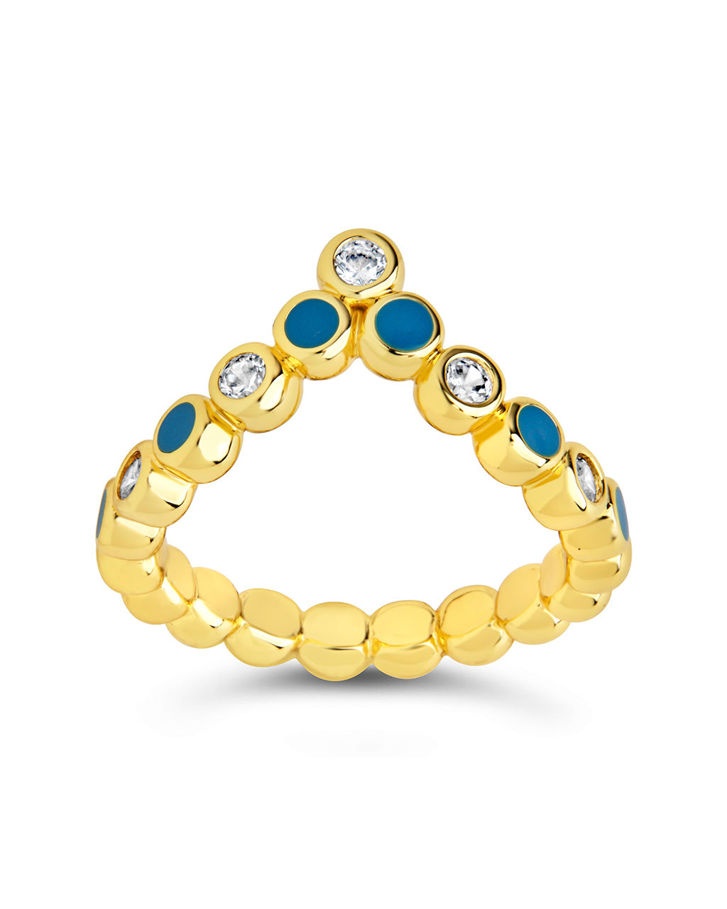 Mylah CZ & Enamel Arch Ring