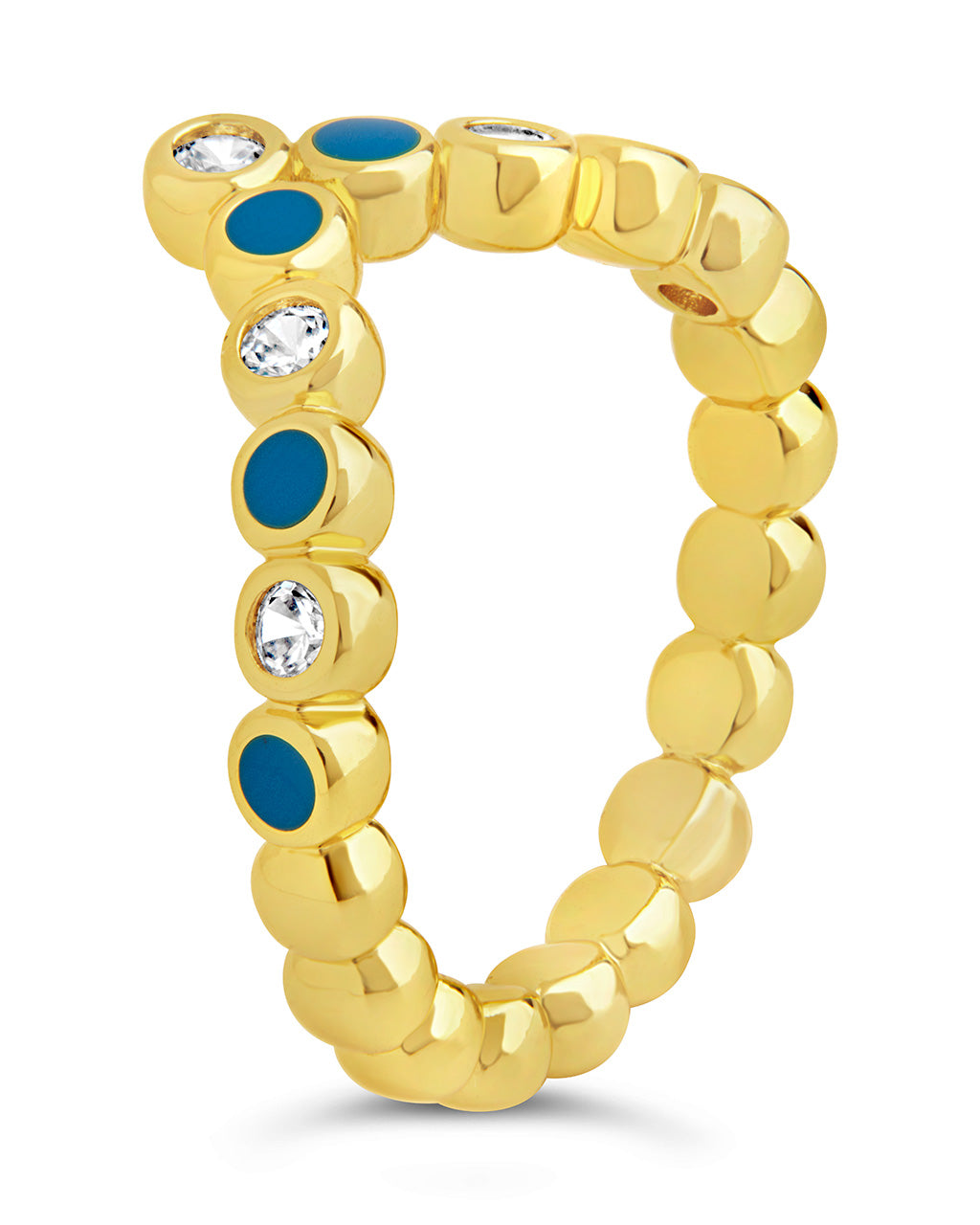 Mylah CZ & Enamel Arch Ring