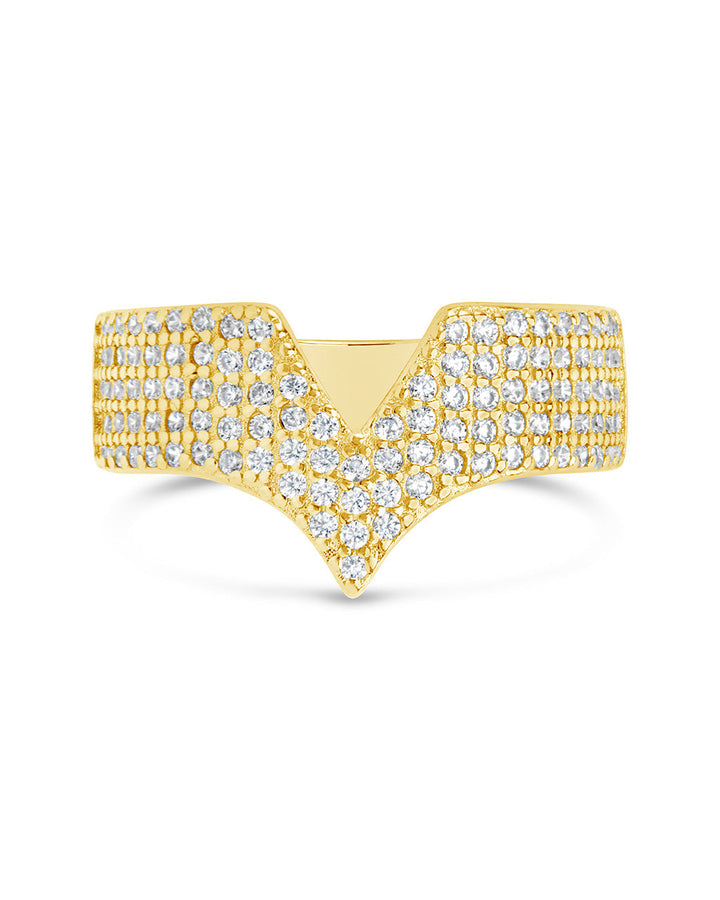 Sandra CZ Pointed Band Ring