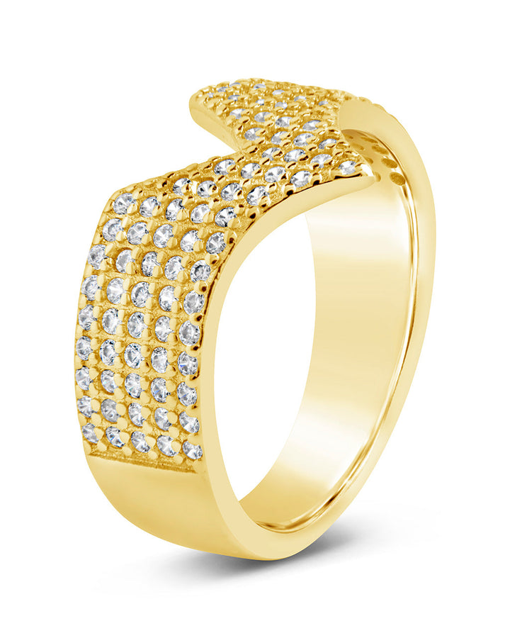 Sandra CZ Pointed Band Ring