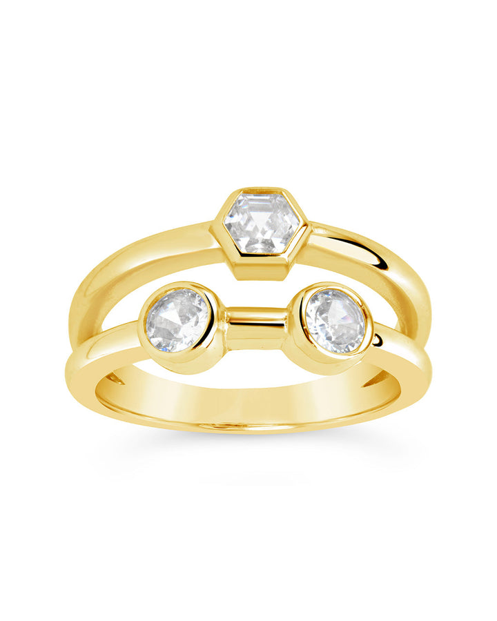 Lou Triple CZ Ring