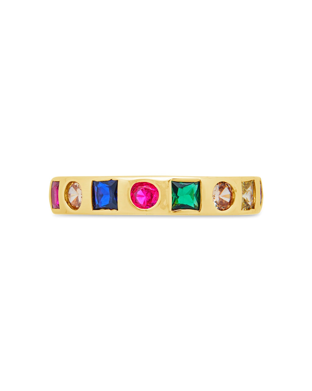 Courtney CZ Rainbow Band Ring