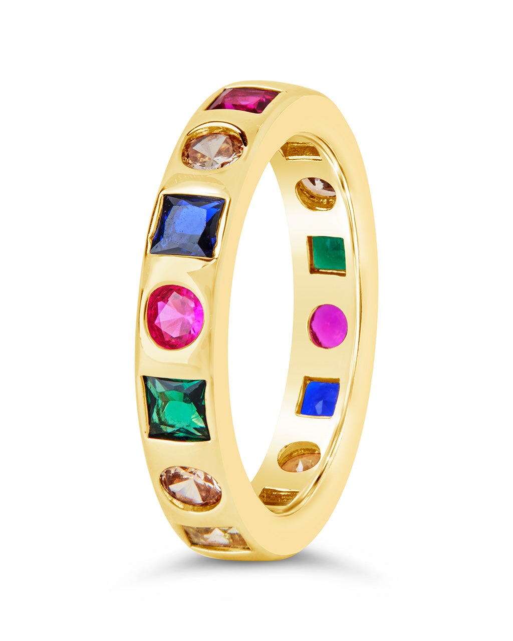 Courtney CZ Rainbow Band Ring