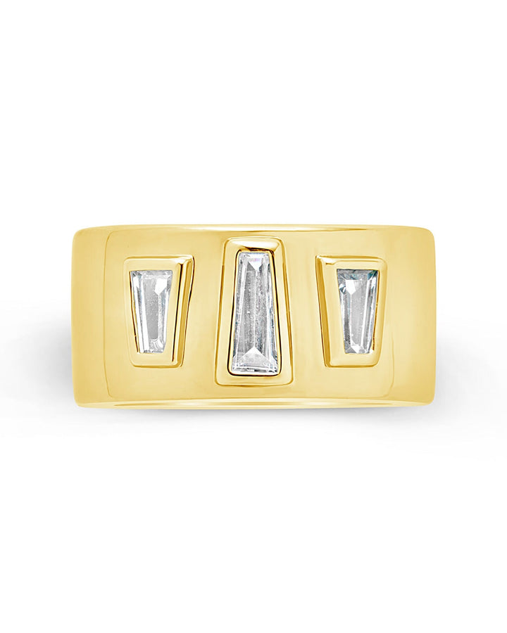 Colsie Tapered CZ Cigar Band Ring