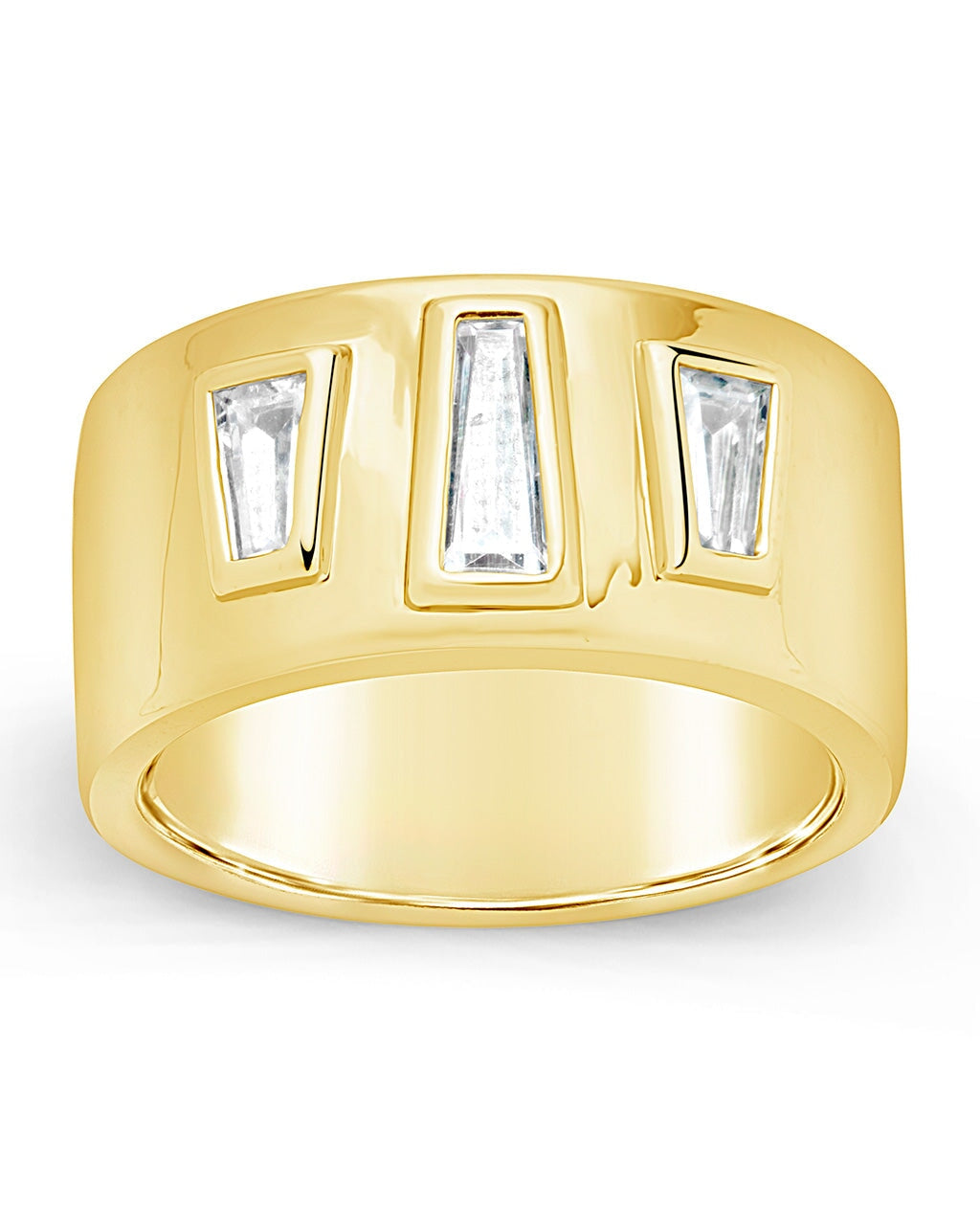 Colsie Tapered CZ Cigar Band Ring