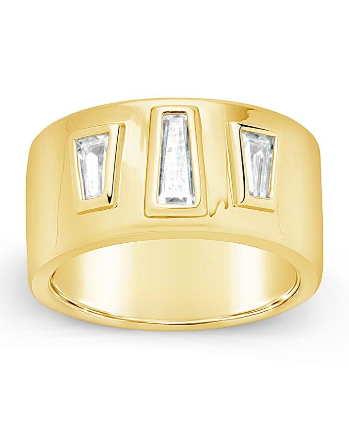 Colsie Tapered CZ Cigar Band Ring