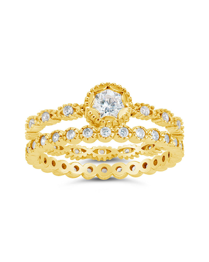 Beatrice CZ Stacking Ring Set