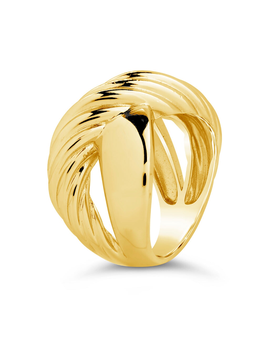 Myra Textured Cross Ring