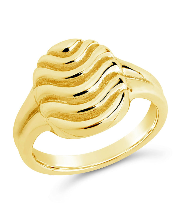 Livia Textured Signet Ring