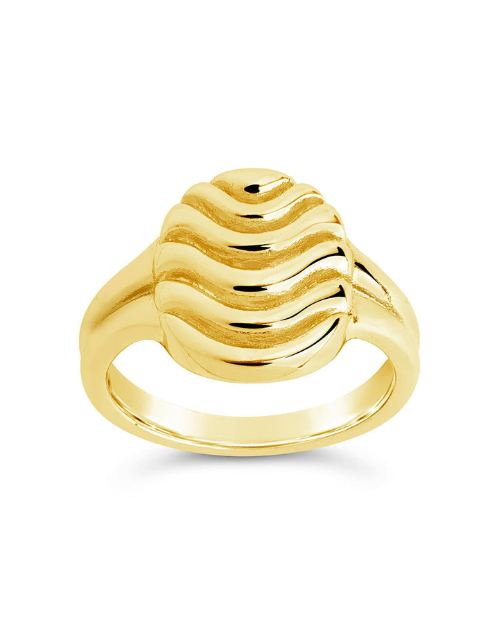 Livia Textured Signet Ring