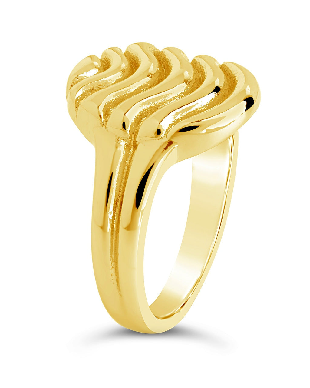 Livia Textured Signet Ring