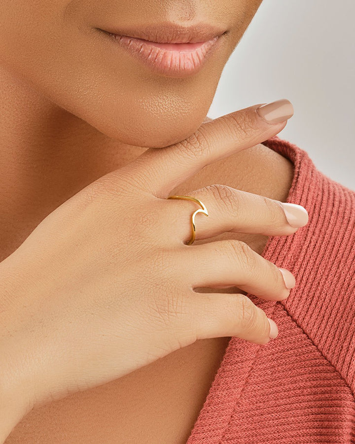 Sterling Silver Wave Ring