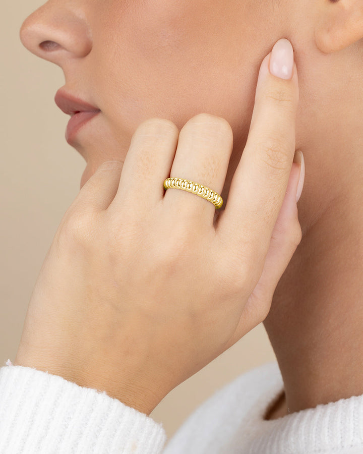 Sterling Silver Bubble Band Ring