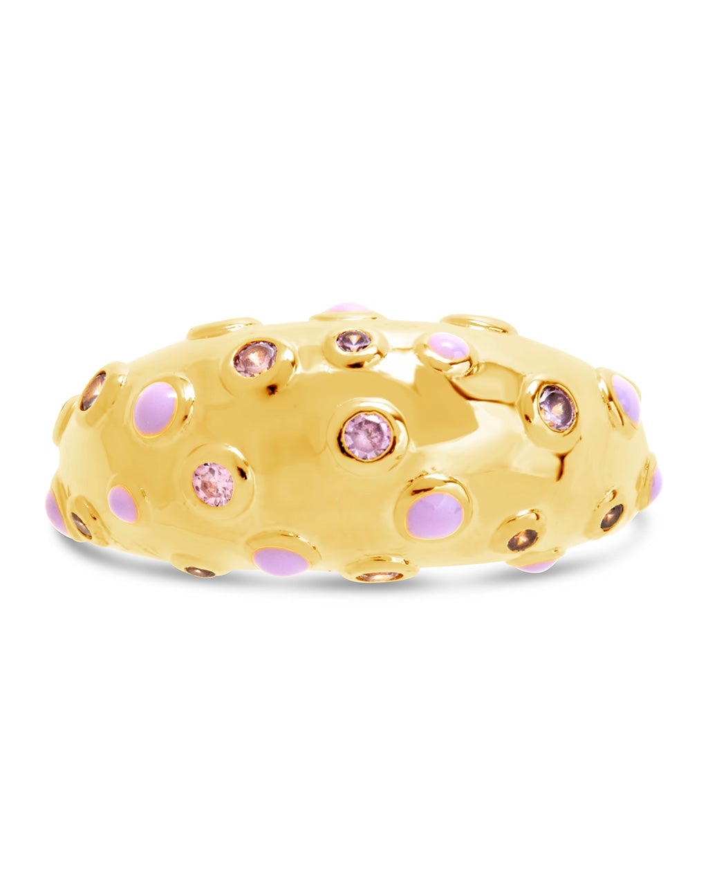 Emberly CZ & Enamel Dome Ring