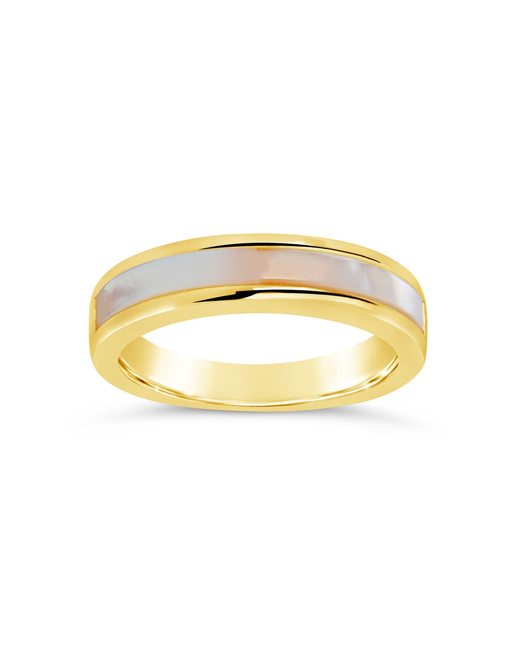 Mishel Mother of Pearl Band Ring