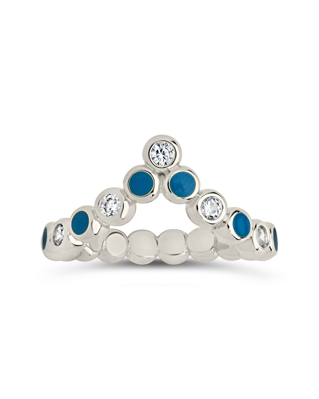 Mylah CZ & Enamel Arch Ring