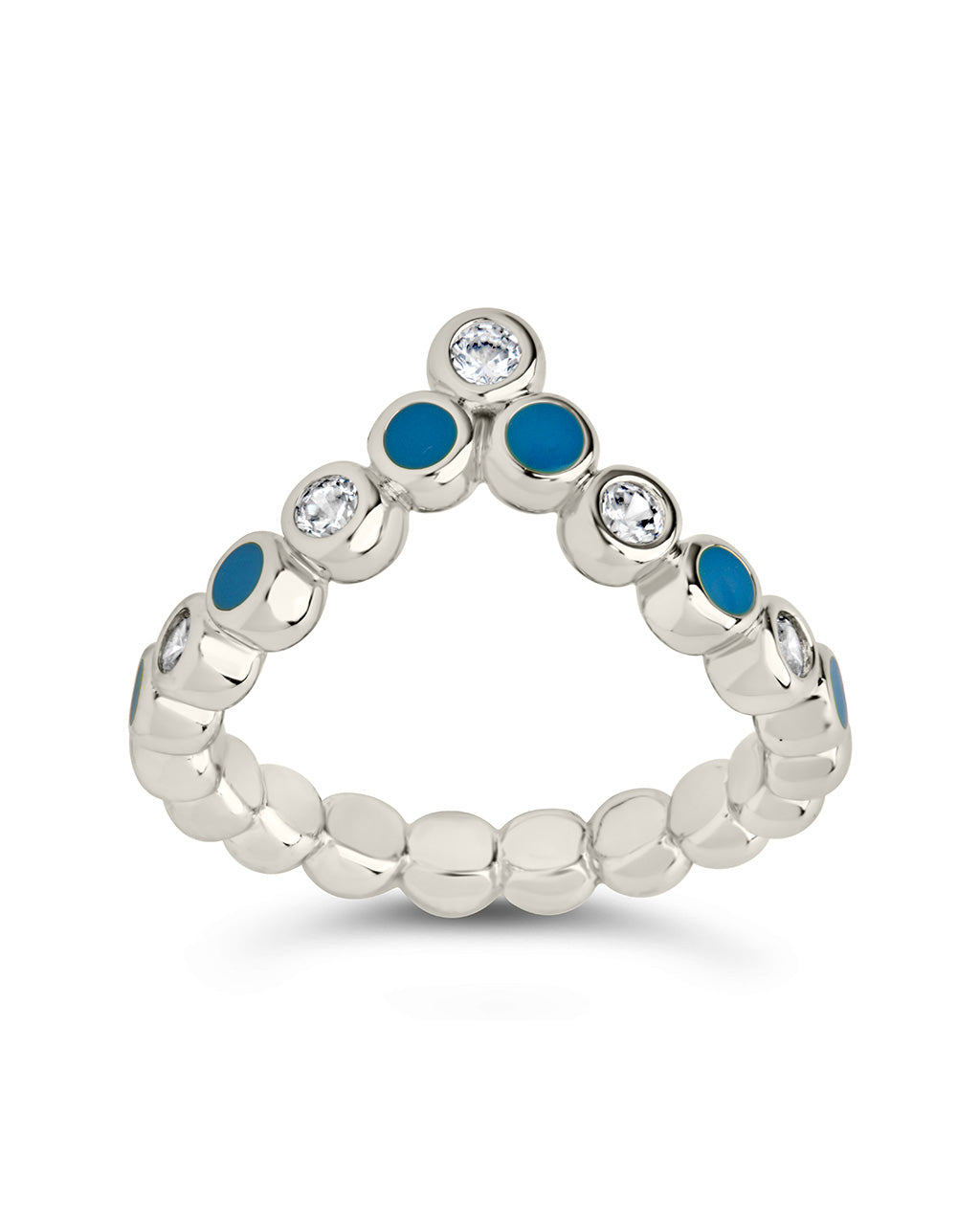 Mylah CZ & Enamel Arch Ring