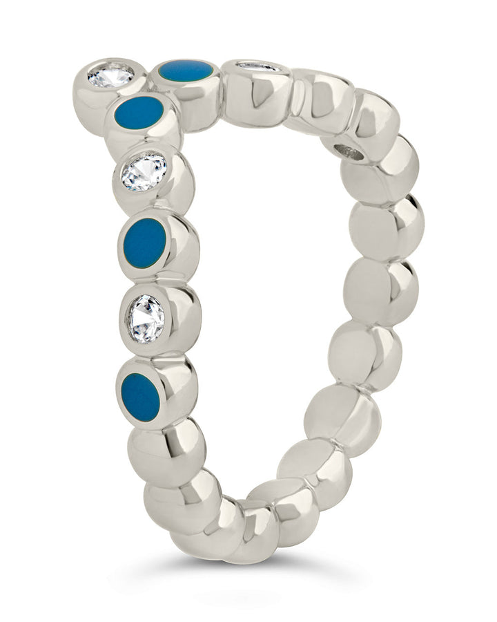 Mylah CZ & Enamel Arch Ring