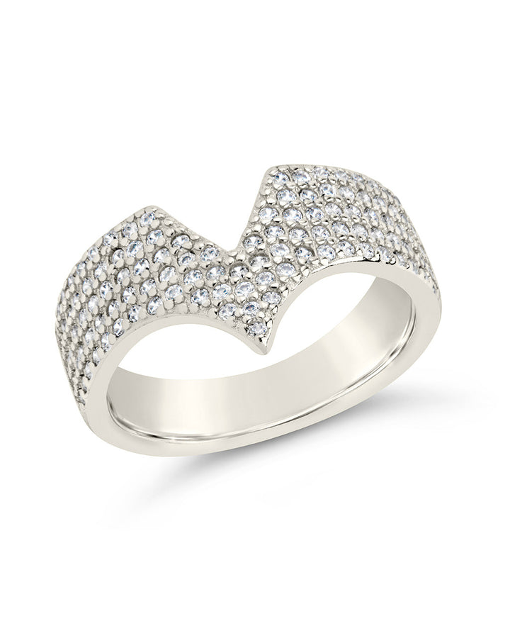 Sandra CZ Pointed Band Ring