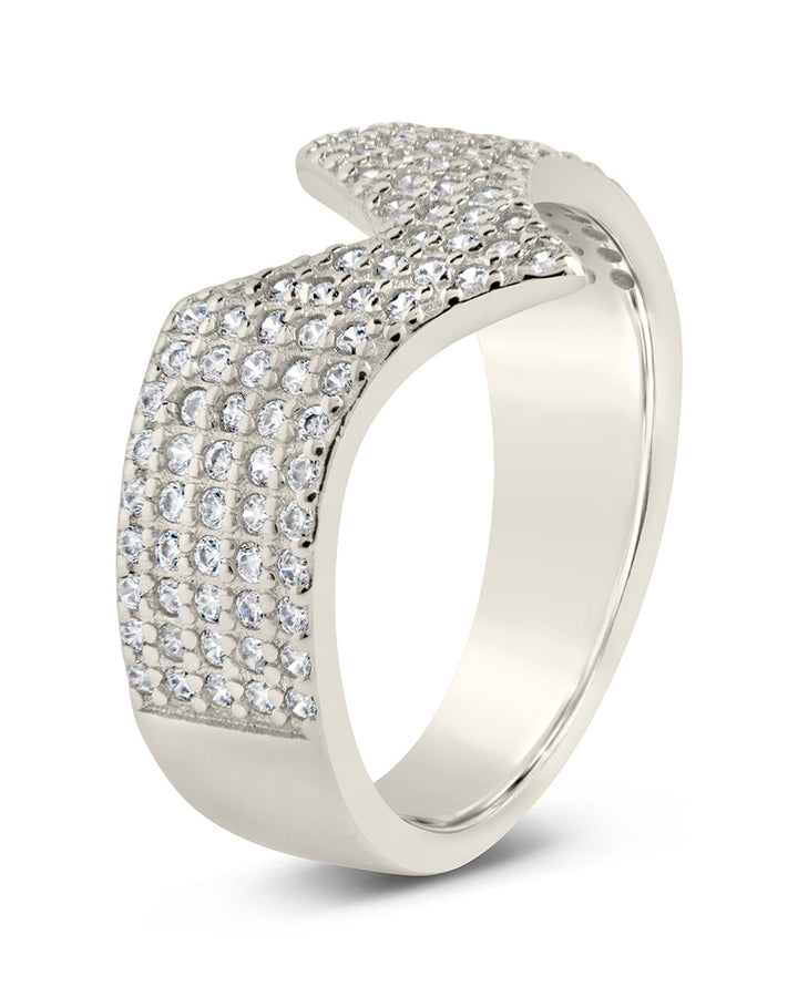 Sandra CZ Pointed Band Ring