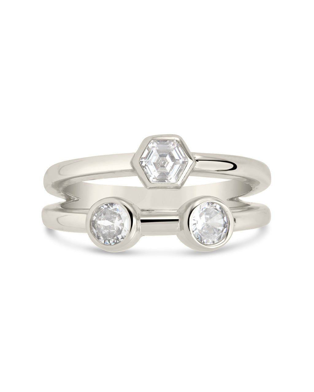 Lou Triple CZ Ring