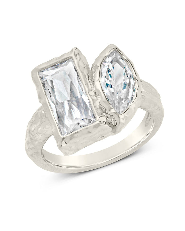 Tate CZ & Molten Metal Toi et Moi Ring