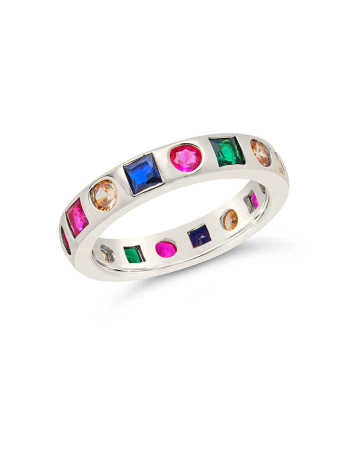 Courtney CZ Rainbow Band Ring
