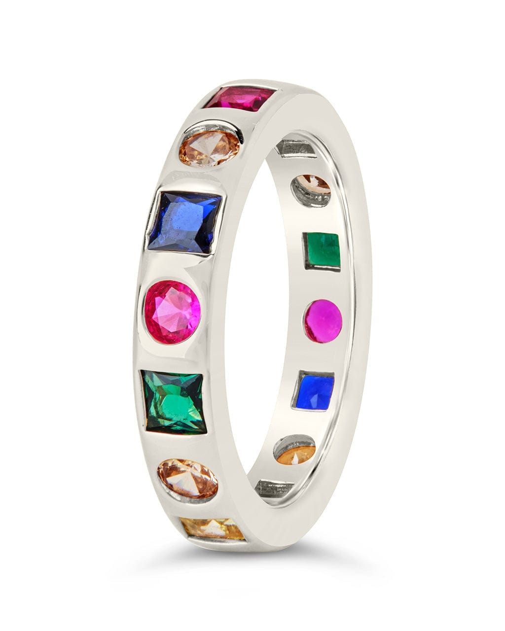 Courtney CZ Rainbow Band Ring