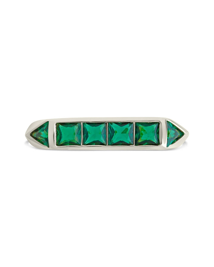 Rayna Emerald Flat CZ Ring