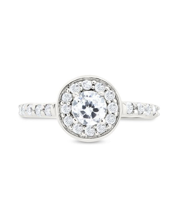 Sterling Silver Heidi's Brilliant Diamond Cubic Zirconia Ring