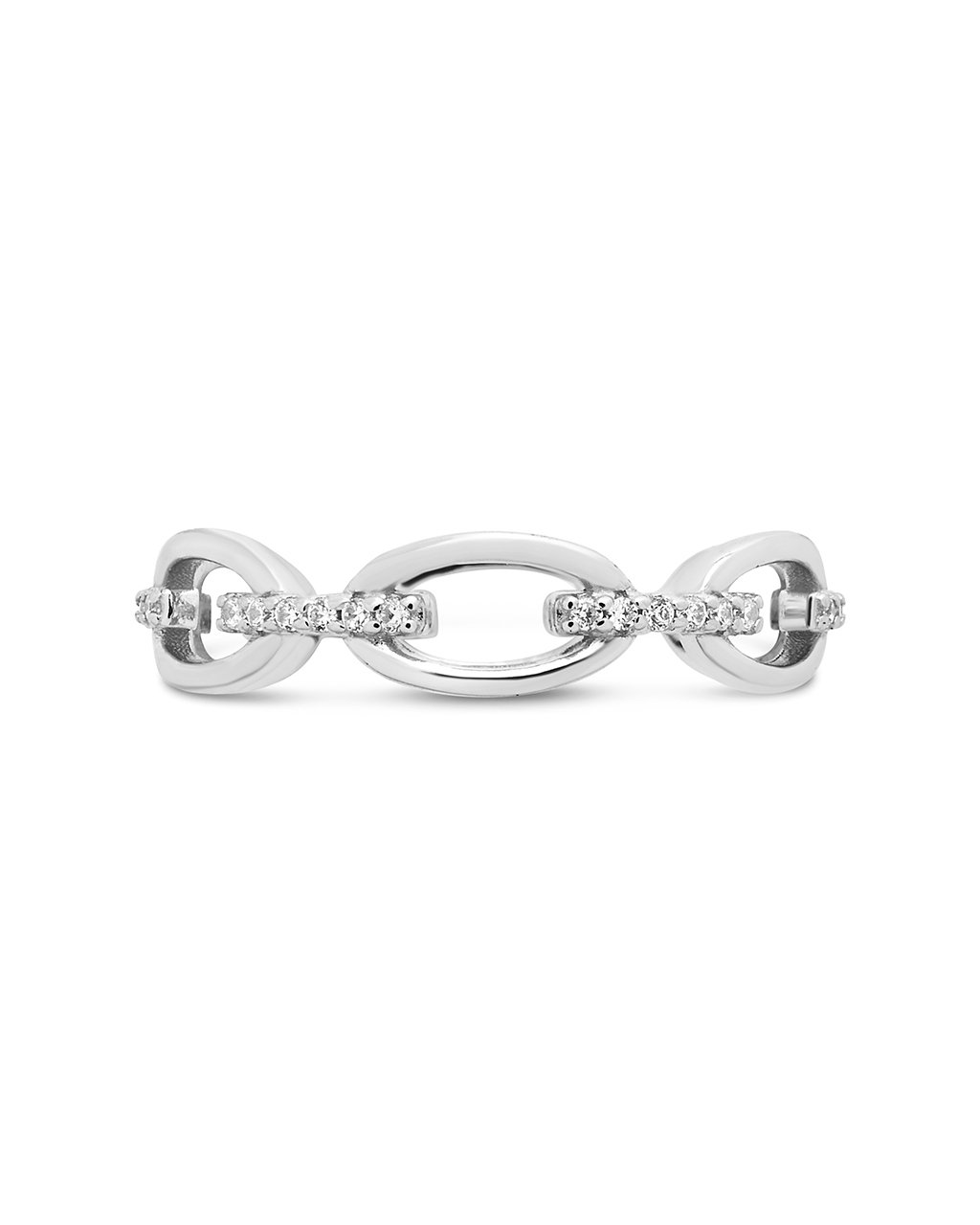 Sterling Silver Open Chain Link Ring